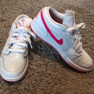 Pink Nike Air Force Ones